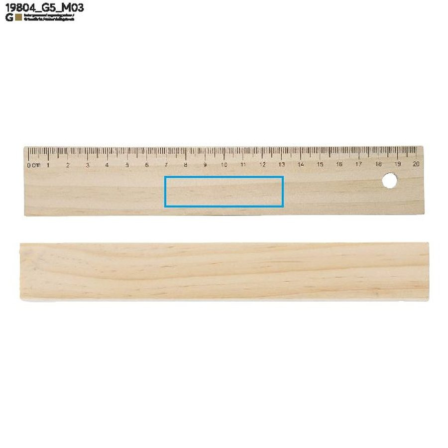Деревянная коробка с цветными карандашами, 12 штук, KRASI: Print area top · Laser engraving