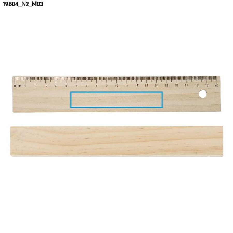 Деревянная коробка с цветными карандашами, 12 штук, KRASI: Print area top · Pad printing