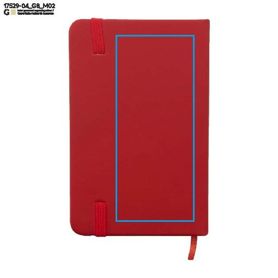 Carnet VITAL A6: Zone de marquage arrière · Gravure laser
