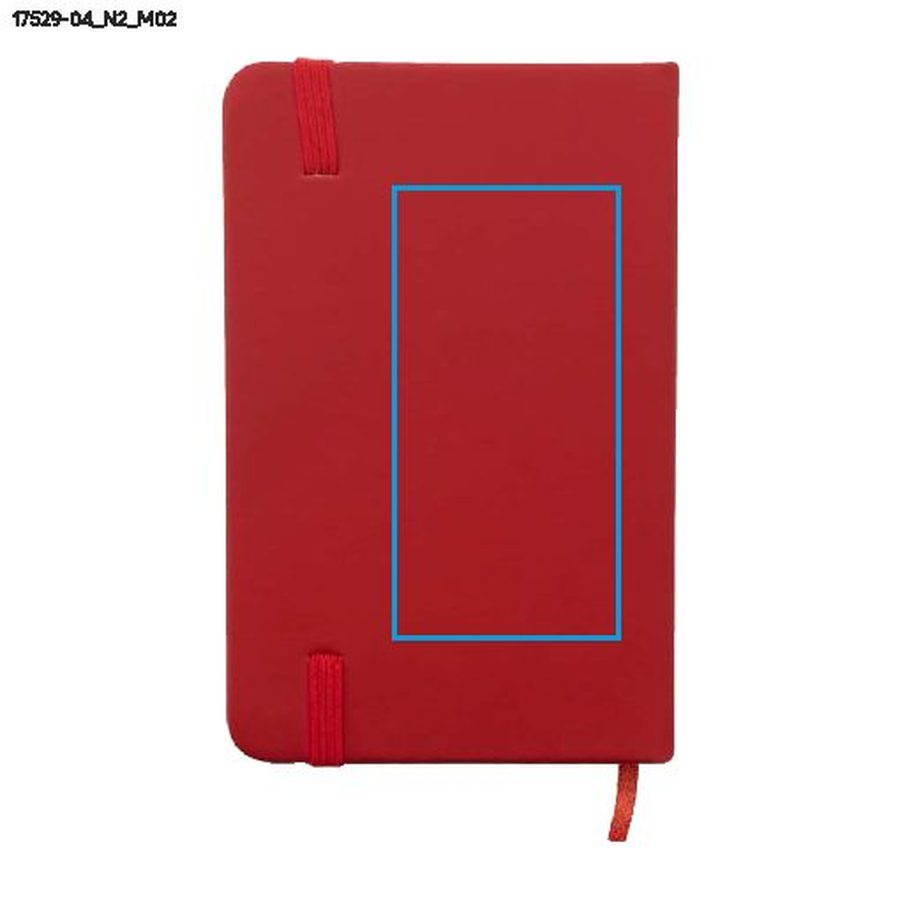 Carnet VITAL A6: Zone de marquage arrière · Tampographie