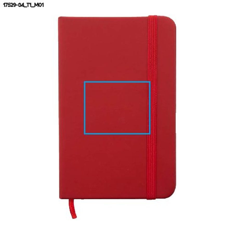 Carnet VITAL A6: Zone de marquage avant · Marquage en creux