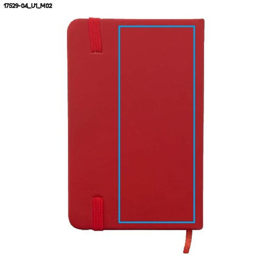 Carnet VITAL A6: Zone de marquage arrière · Impression UV