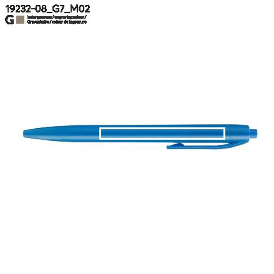 Stylo à bille BASIC: Zone de marquage arrière · Gravure laser