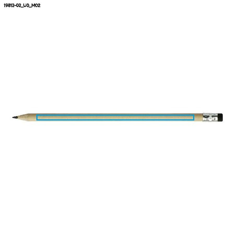 Crayon avec gomme STUDENT: Zone de marquage arrière · Impression UV