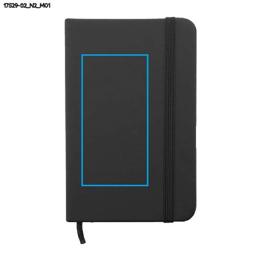 Carnet VITAL A6: Zone de marquage avant · Tampographie