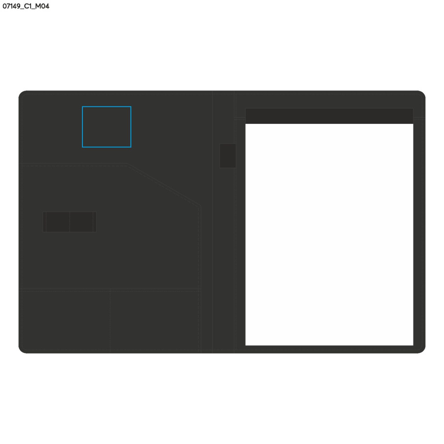 HOOK – porte-documents A4: Zone de marquage center · DTF