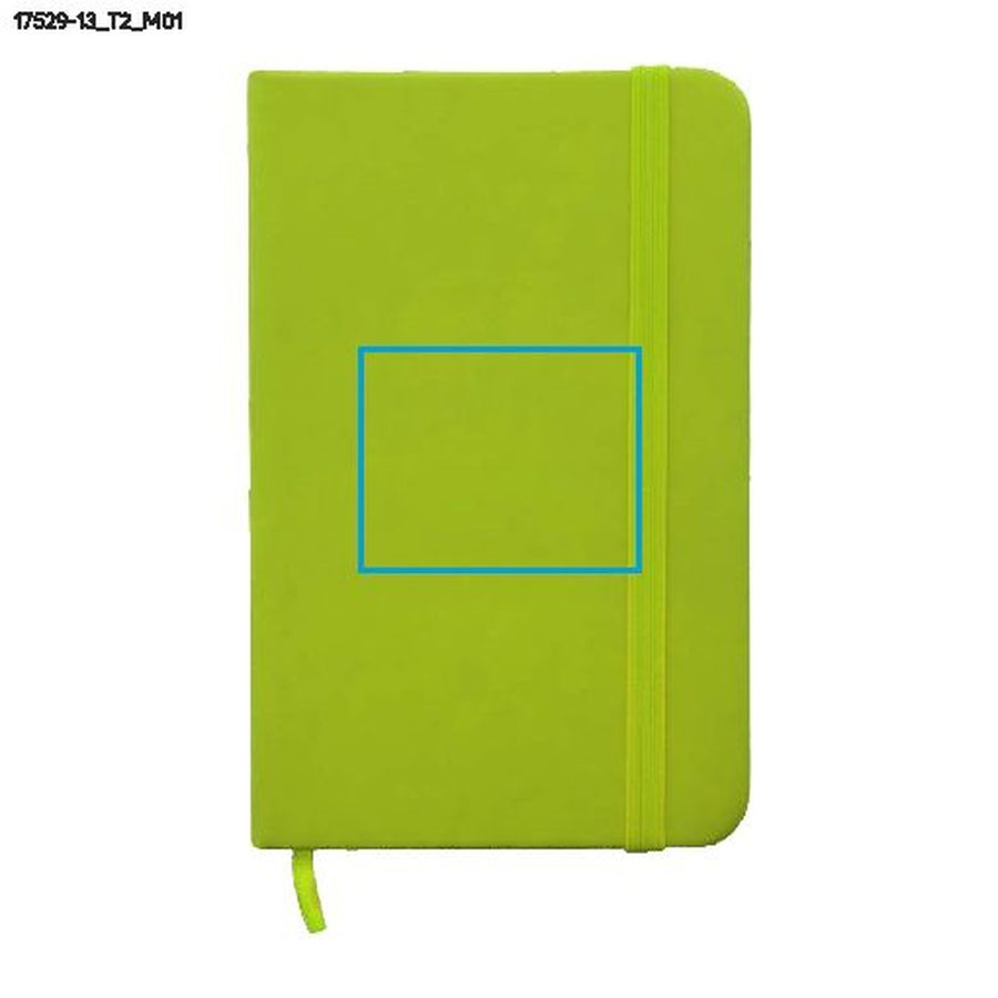 Carnet VITAL A6: Zone de marquage avant · Marquage en creux