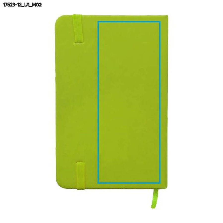 Carnet VITAL A6: Zone de marquage arrière · Impression UV