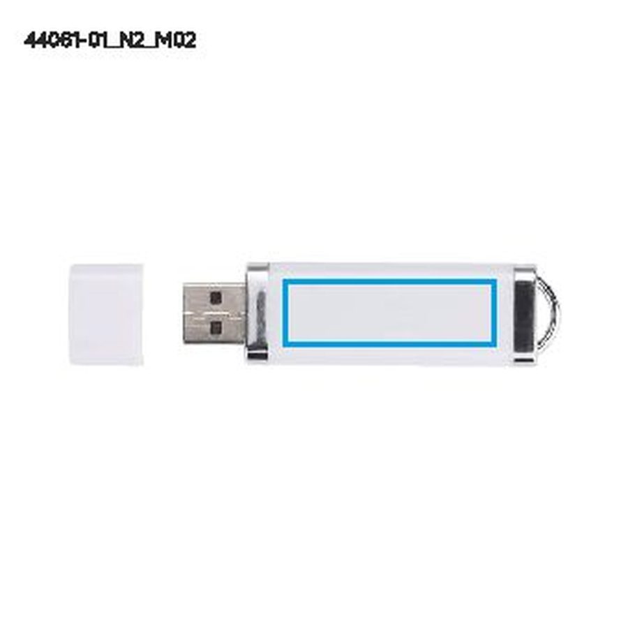 Clé USB BRIS 8 GB: Zone de marquage arrière · Tampographie