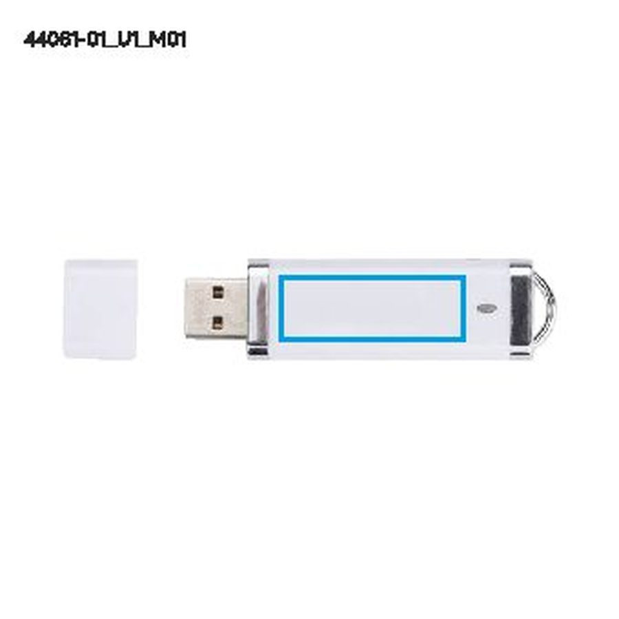 Clé USB BRIS 8 GB: Zone de marquage avant · Impression UV