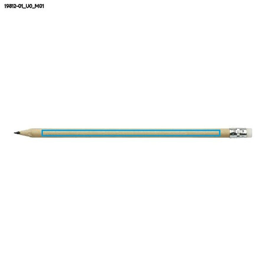Crayon avec gomme STUDENT: Zone de marquage avant · Impression UV