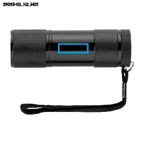 Lampe de poche RAY: Zone de marquage avant · Tampographie