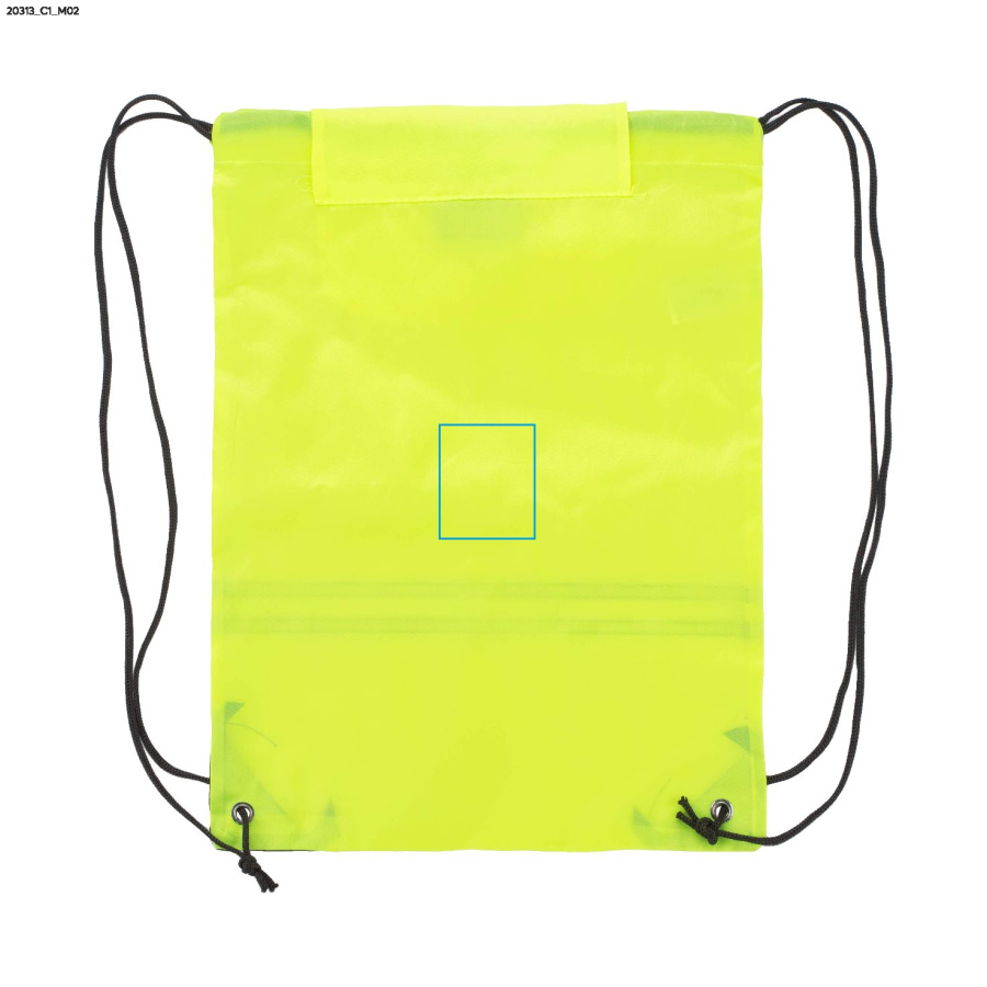 Sac réfléchissant à cordons REFLECT: Zone de marquage arrière · DTF