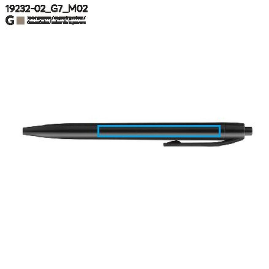 Stylo à bille BASIC: Zone de marquage arrière · Gravure laser