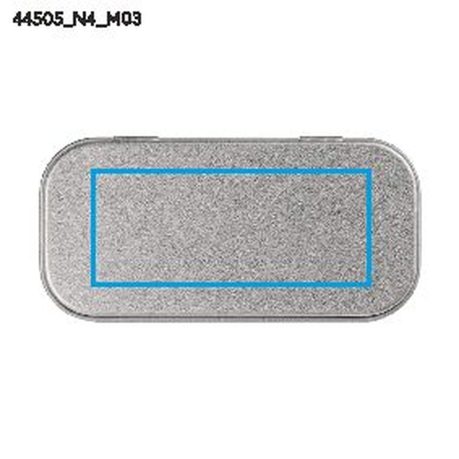 Небольшая жестяная коробка для больших USB-флешек (с вставкой).: Print area top · Pad printing