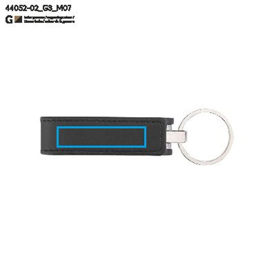BUDVA – clé USB 16 Go: Zone de marquage top · Gravure laser