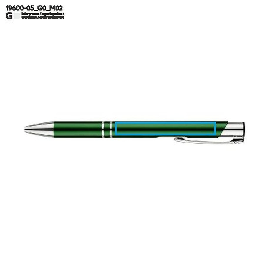 Stylo à bille KOSMOS: Zone de marquage arrière · Gravure laser