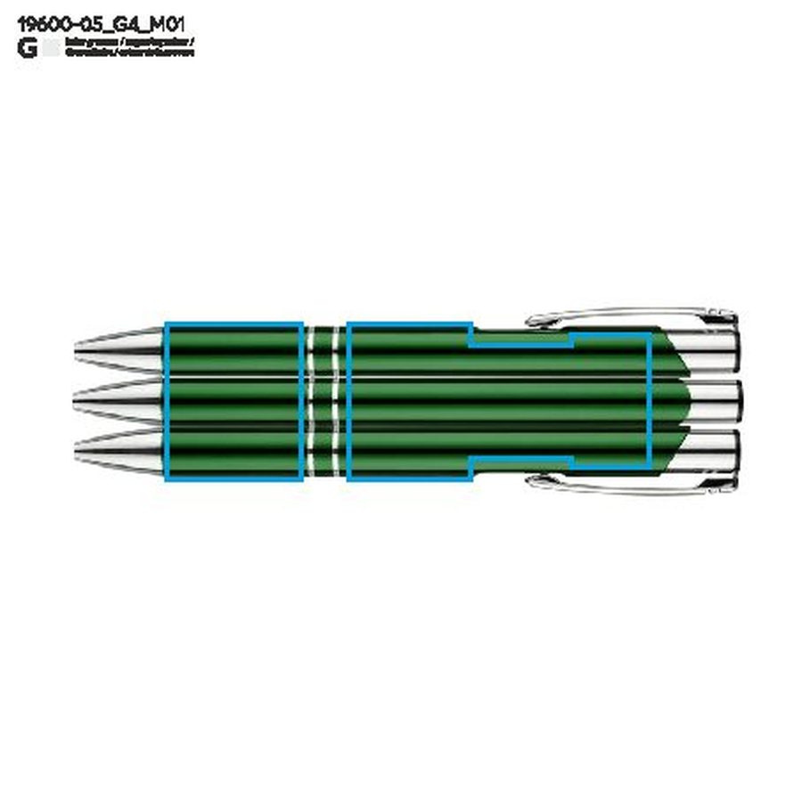 Stylo à bille KOSMOS: Zone de marquage avant · Gravure laser