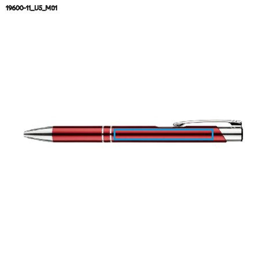 Stylo à bille KOSMOS: Zone de marquage avant · Impression UV