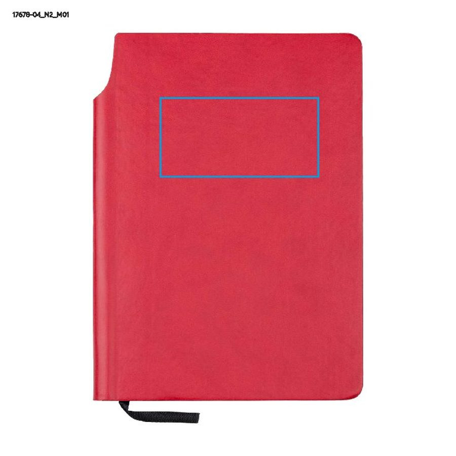 MOLI – carnet A5: Zone de marquage avant · Tampographie