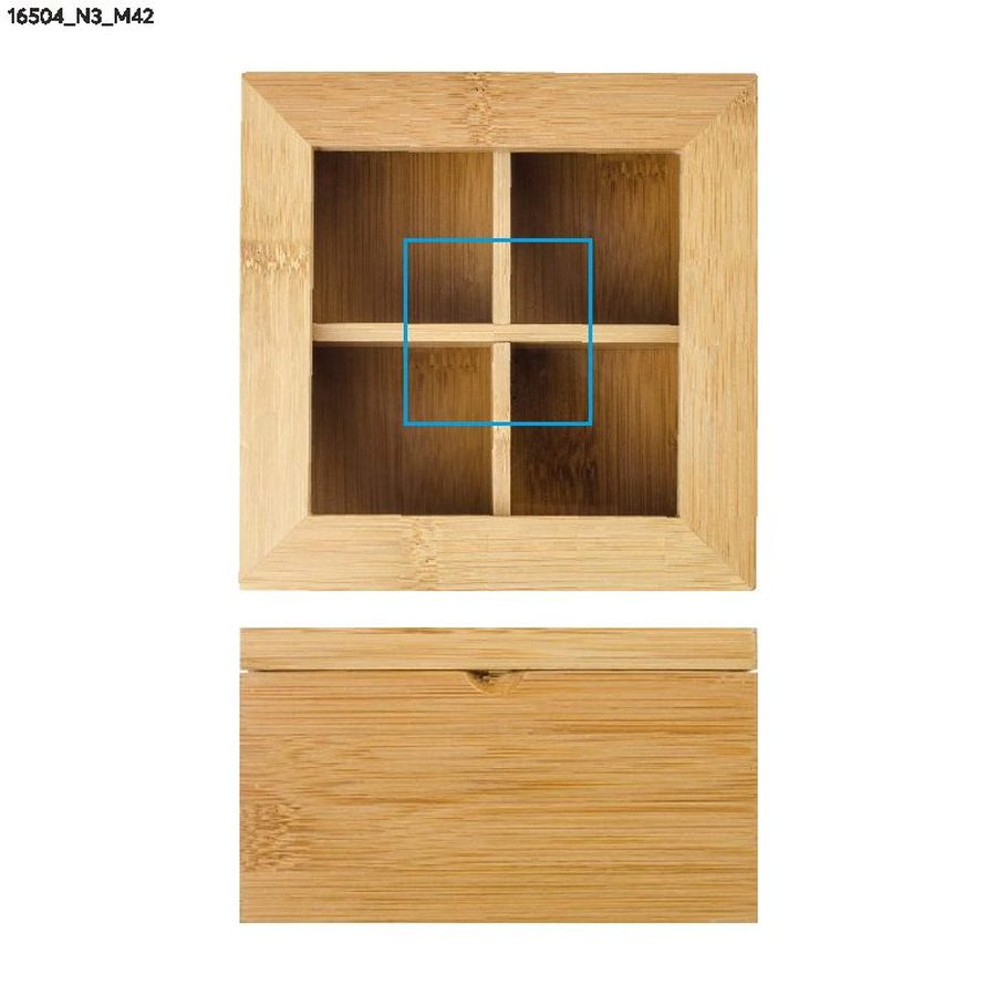 TEA – boîte à thé: Zone de marquage window · Tampographie