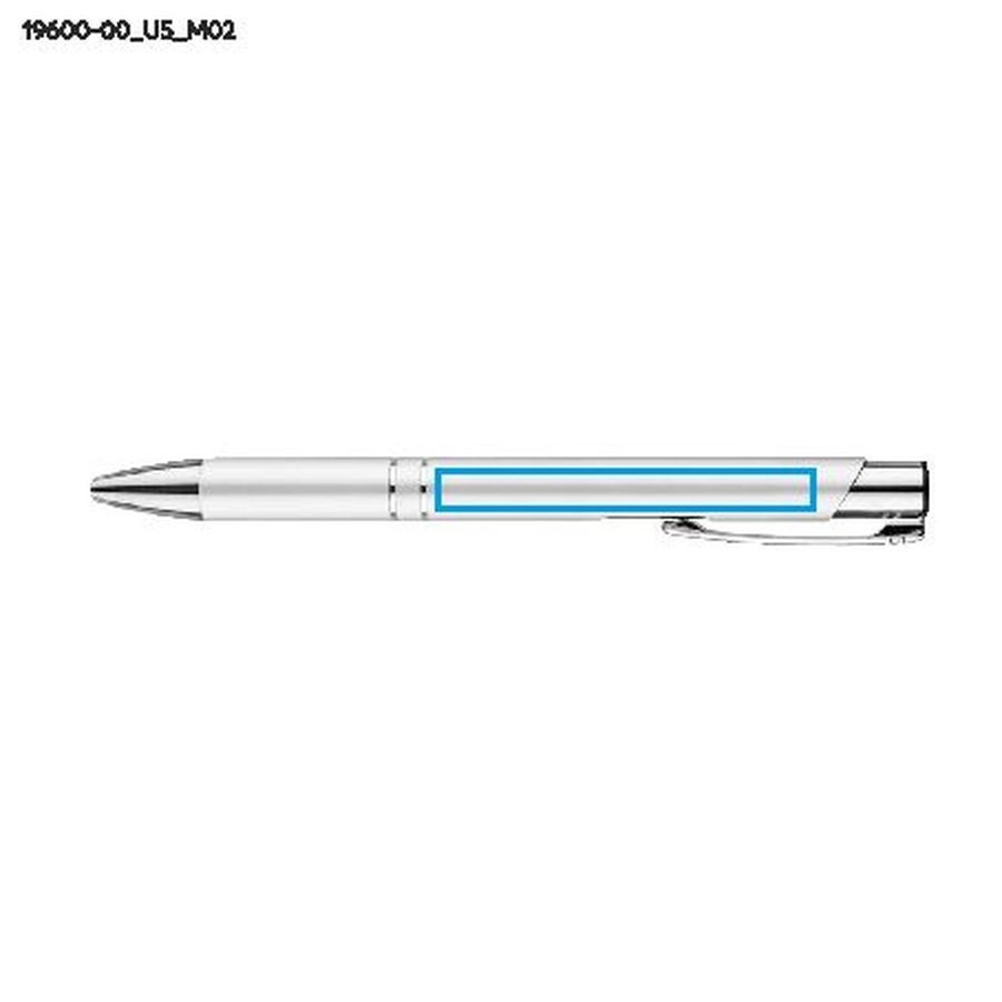 Stylo à bille KOSMOS: Zone de marquage arrière · Impression UV