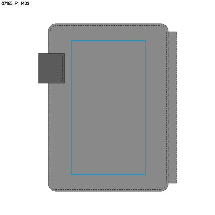 CARLIS – porte-documents A5: Zone de marquage arrière · Transfert sérigraphique