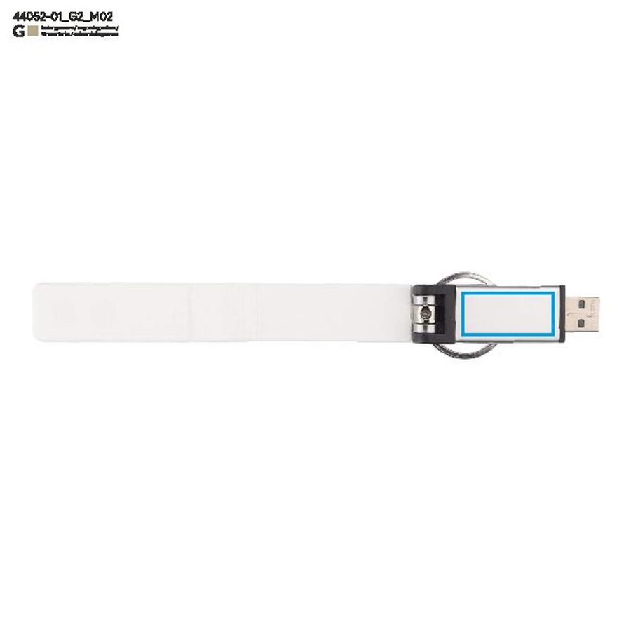 BUDVA – clé USB 16 Go: Zone de marquage arrière · Gravure laser