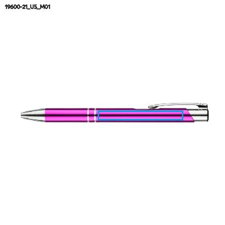 Stylo à bille KOSMOS: Zone de marquage avant · Impression UV