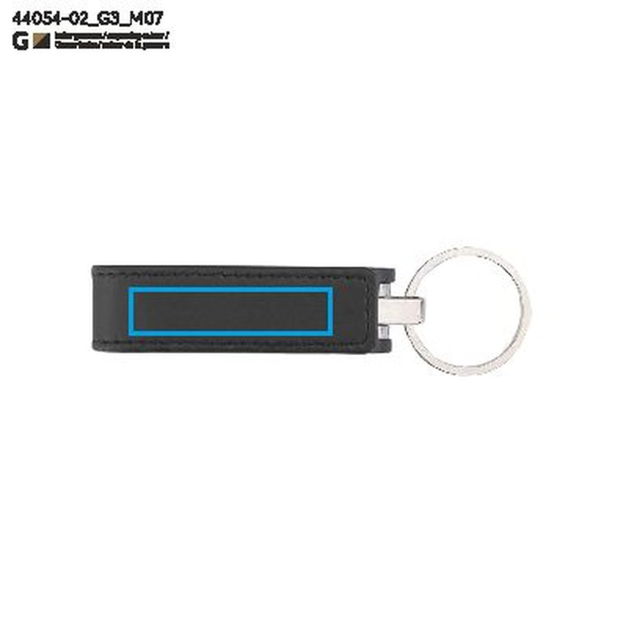 Pamięć USB BUDVA, 32 GB: Print area top · Laser engraving