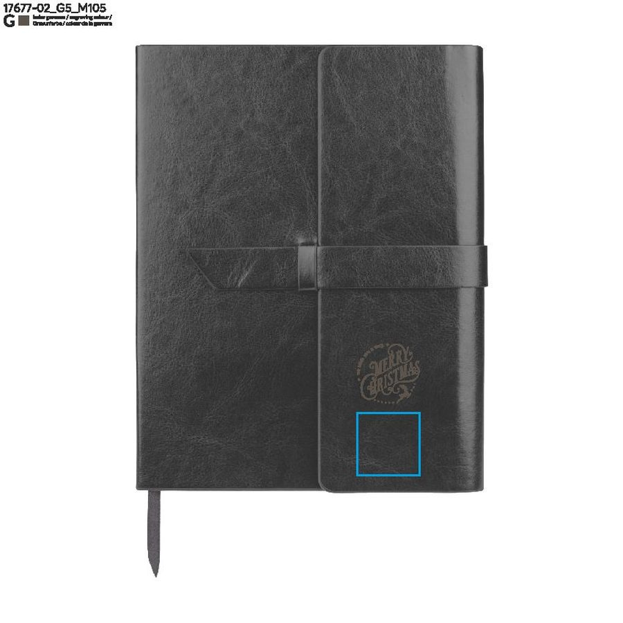 VASCO – carnet A5: Zone de marquage · Gravure laser