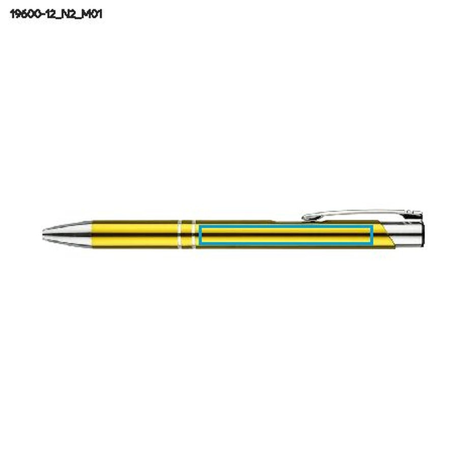 Stylo à bille KOSMOS: Zone de marquage avant · Tampographie