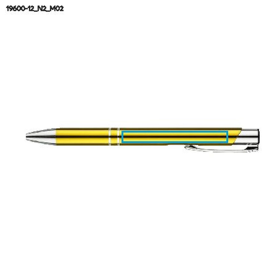 Stylo à bille KOSMOS: Zone de marquage arrière · Tampographie