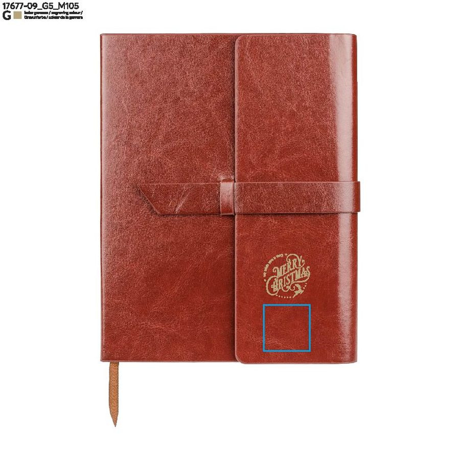 VASCO – carnet A5: Zone de marquage · Gravure laser