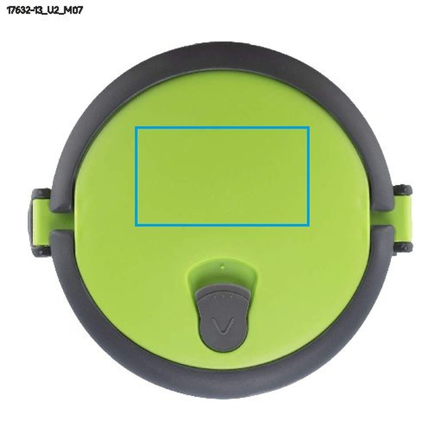 TOGO – boîte repas 700 + 700 ml: Zone de marquage top · Impression UV