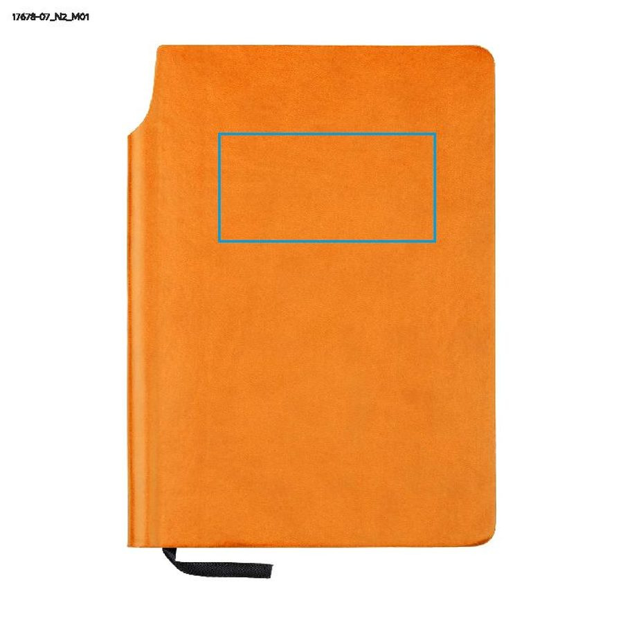 MOLI – carnet A5: Zone de marquage avant · Tampographie