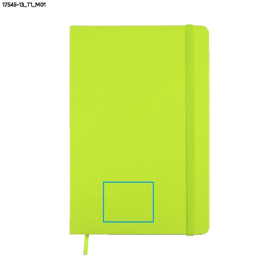 VITAL – carnet A5: Zone de marquage avant · Marquage en creux