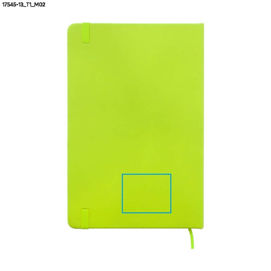 VITAL – carnet A5: Zone de marquage arrière · Marquage en creux