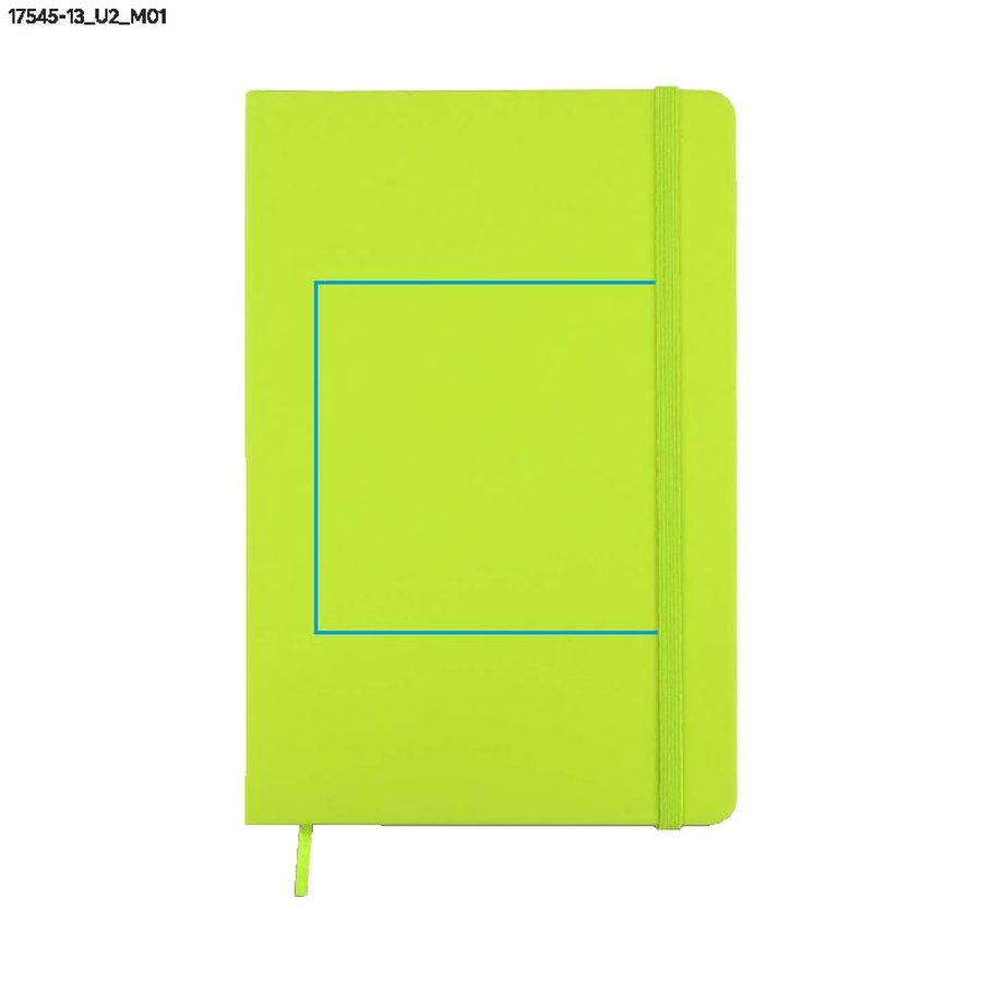 VITAL – carnet A5: Zone de marquage avant · Impression UV