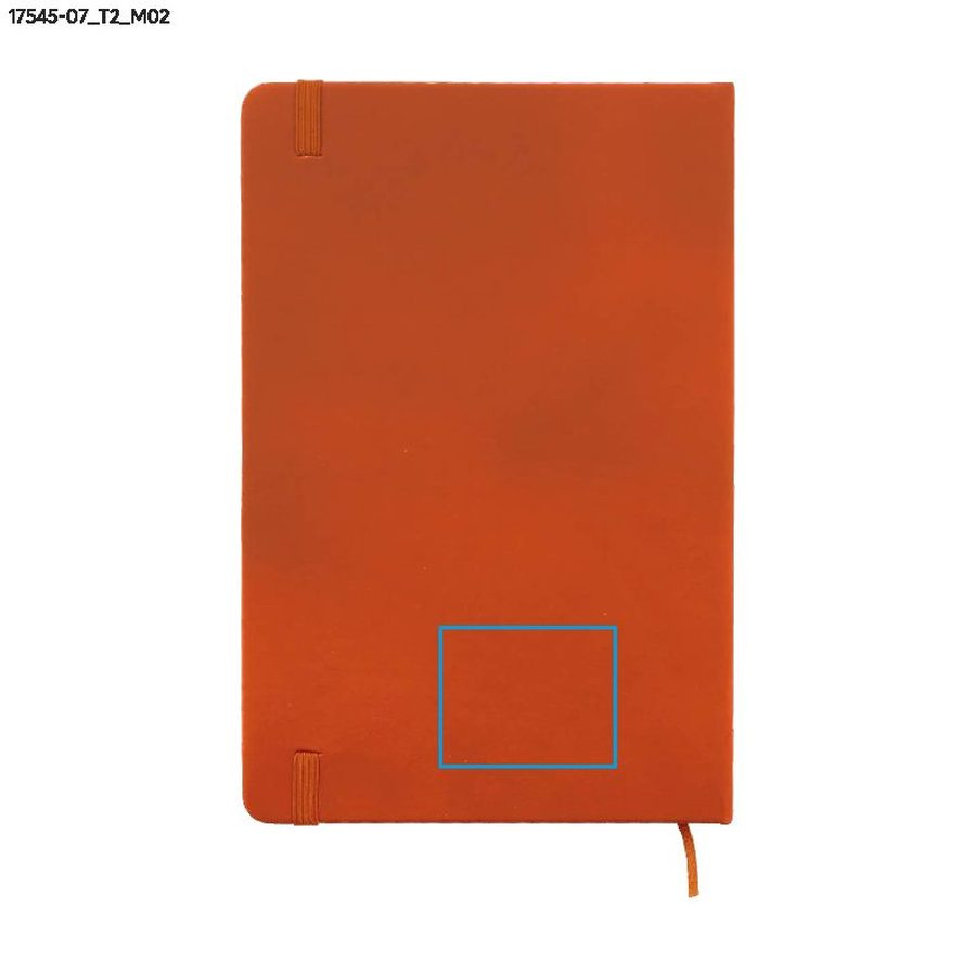 VITAL – carnet A5: Zone de marquage arrière · Marquage en creux