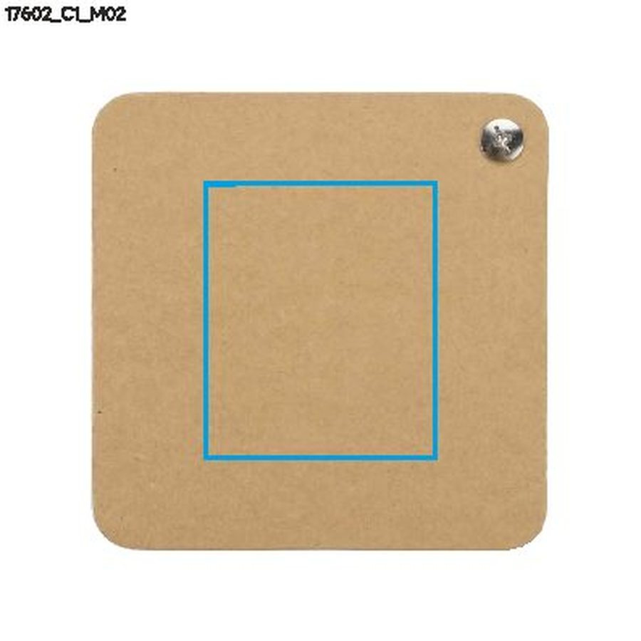 MAT – bloc-notes et dessous de verre: Zone de marquage arrière · DTF