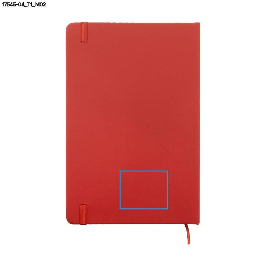 VITAL – carnet A5: Zone de marquage arrière · Marquage en creux
