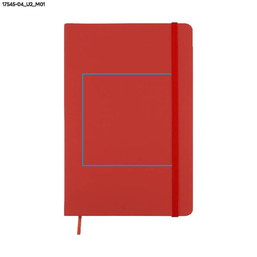 VITAL – carnet A5: Zone de marquage avant · Impression UV
