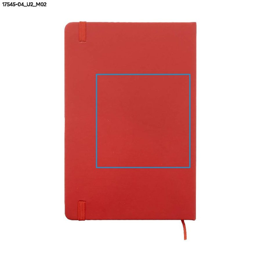 VITAL – carnet A5: Zone de marquage arrière · Impression UV