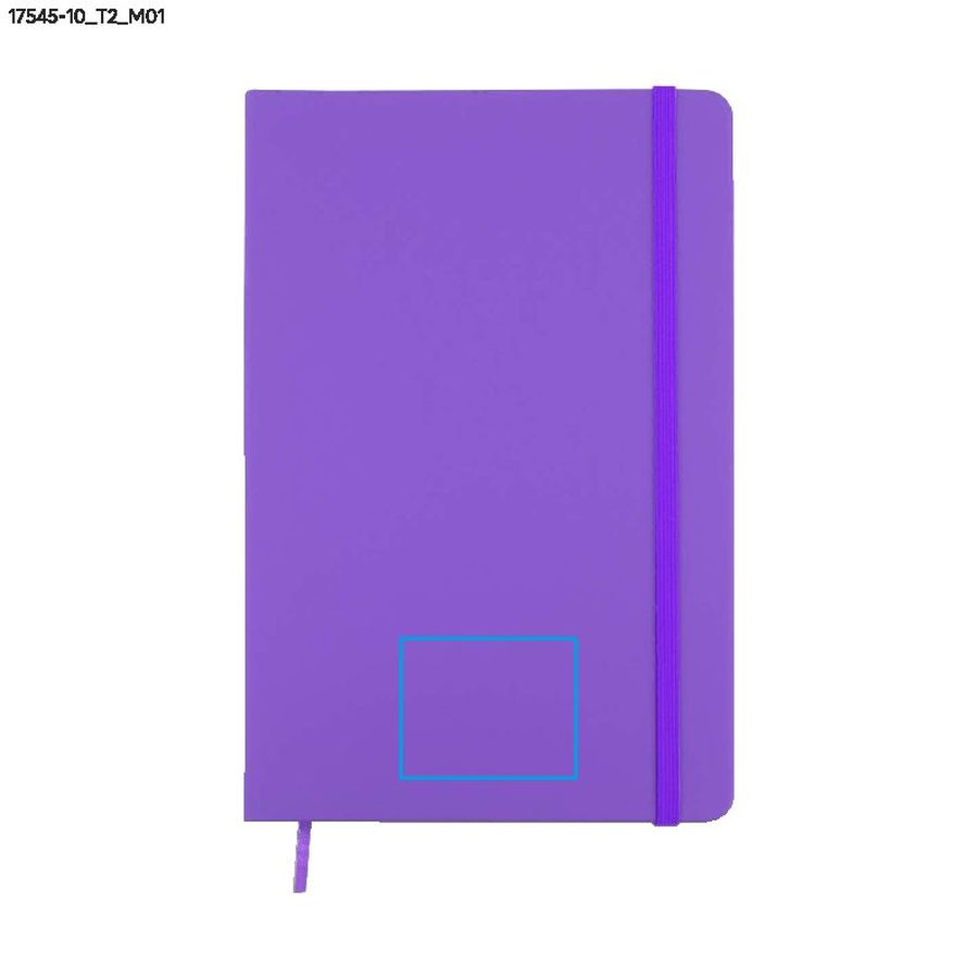 VITAL – carnet A5: Zone de marquage avant · Marquage en creux