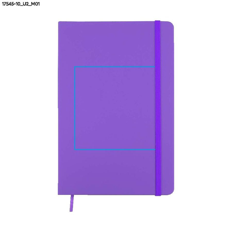 VITAL – carnet A5: Zone de marquage avant · Impression UV
