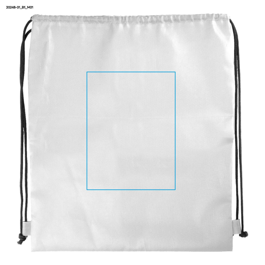 Sac à cordon VALO: Zone de marquage — Avant · Sublimation