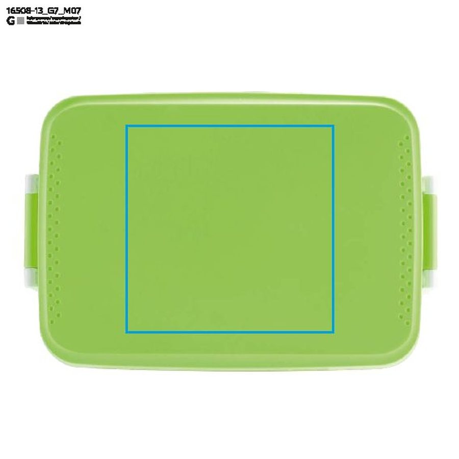 PANINI – boîte repas 900 ml: Zone de marquage top · Gravure laser