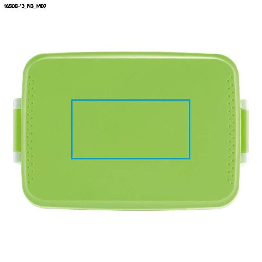 PANINI – boîte repas 900 ml: Zone de marquage top · Tampographie