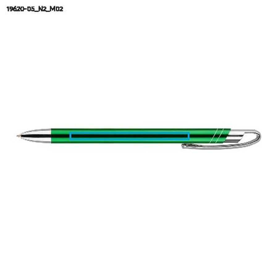Stylo à bille AVALO: Zone de marquage arrière · Tampographie